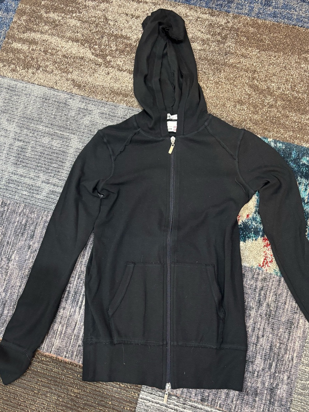 Crown Jewel - 26” Ling Sweatshirt - Black Zip-Up Hoodie